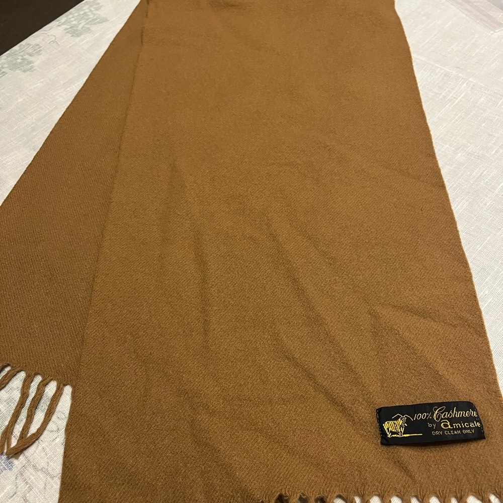 Amicale Cashmere Tan Scarf